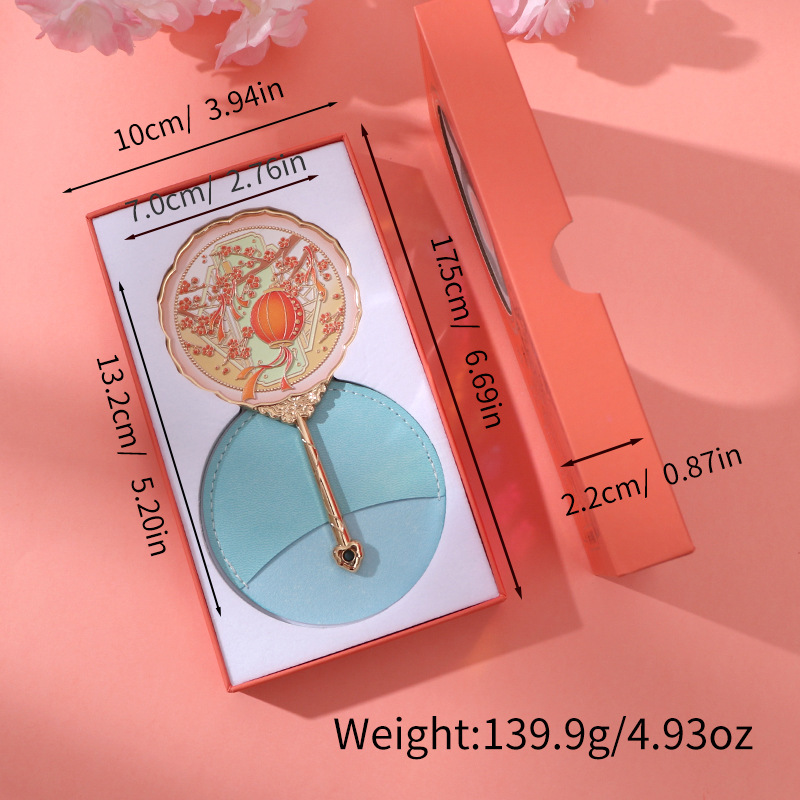 JZ-000036 AR-winter wintersweet-handle mirror