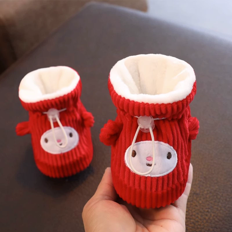Children's winter keep warm protective lanyard holder for new born, soft sole, 3-12 month