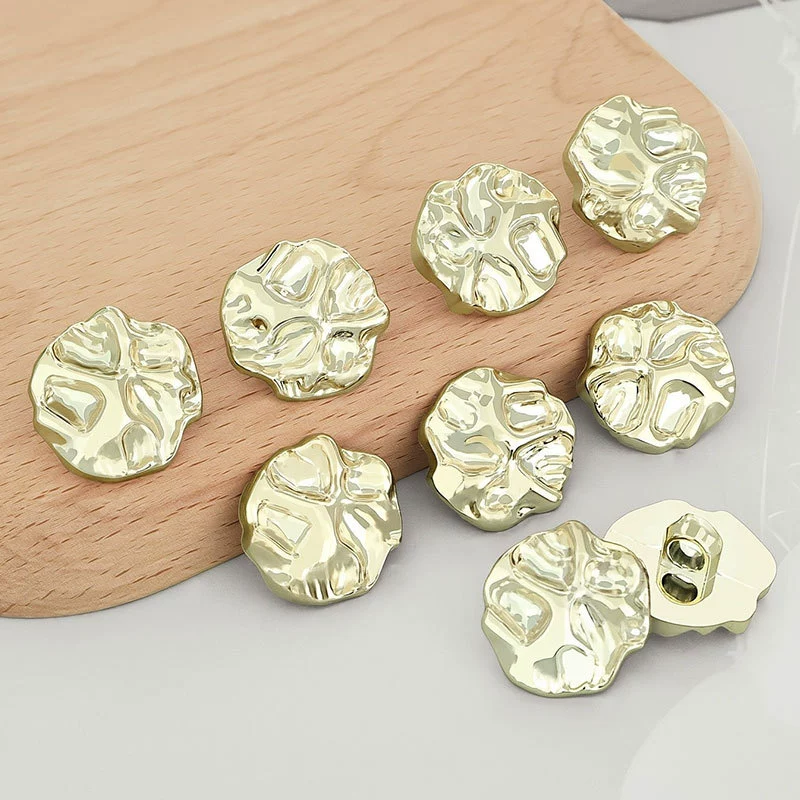 УФ-гальванизированные пластиковые пуговицы имитация металлические пластиковые пуговицы ABS Пластиковые пуговицы пальто кардиган свитер аксессуары