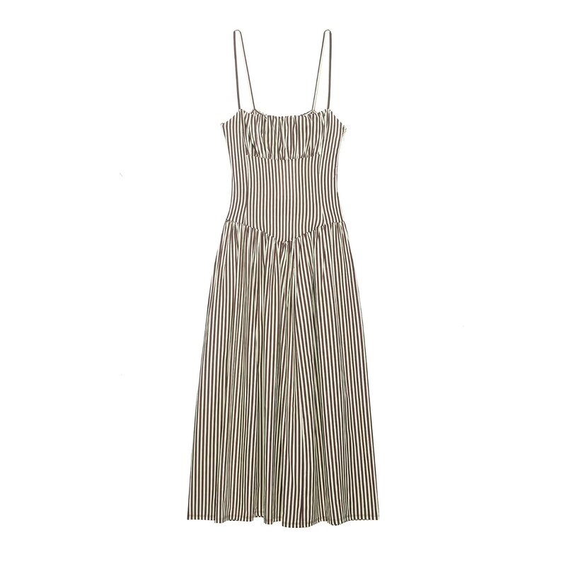 TAOP&ZA Women's Clothing 2026 Summer New Fashion Casual Waist-Cinching Poplin Patchwork Dress 0858159 TAOP&ZA Women's Clothing 2026 Summer New Fashion Casual Waist-Cinching Poplin Patchwork Dress 0858159
