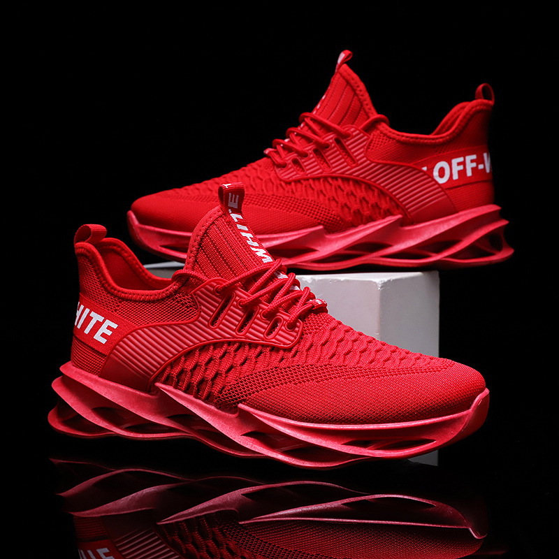 2023夏季新款男士休閒鞋跨境外貿男鞋時尚飛織注塑鞋