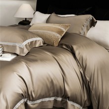 意式极简风素色超细旦裸感亲肤床品高级感超细旦天丝棉四件套家纺