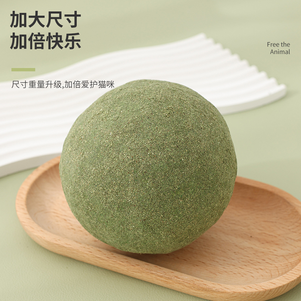 10cm gato menta bola molar juguetes gatos sonoros palo de gato auto-hi madera tibia palo molar artículos de mascotas al por mayor