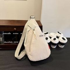 新しい日本のシンプルな胸のカバンのカップルのシングル肩の斜めのショルダーバッグの男性のカバンはロゴの大容量の収納袋の女性の卸売りを印刷することができます。