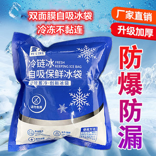 Ice bag wholesale large postage self-absorbent food grade frozen double mask 200ml400ml self-absorbent ice bag