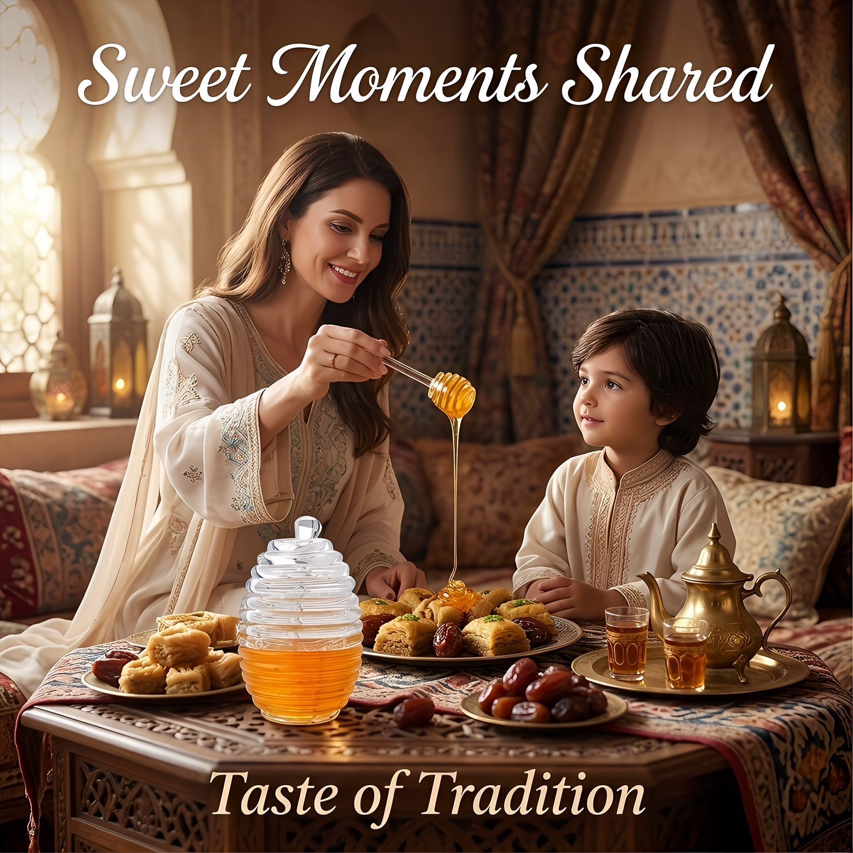 Tarro de miel con varilla de agitación Botella de miel Tarro de mermelada de jugo Capacidad de fábrica transfronteriza 265ML Transparente 245g