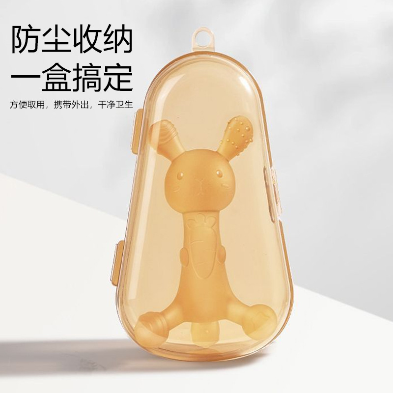 おしゃぶりベビーフードグレードの沸騰可能な臼歯スティック赤ちゃんの歯が生える期間ノンスティックヘア口腔期間シリコーン咬傷音楽|undefined