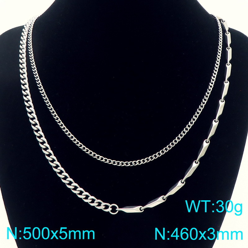 Cuban Multi-layered Necklace For Men Unique Hip-hop Chain Style_voghion.com
