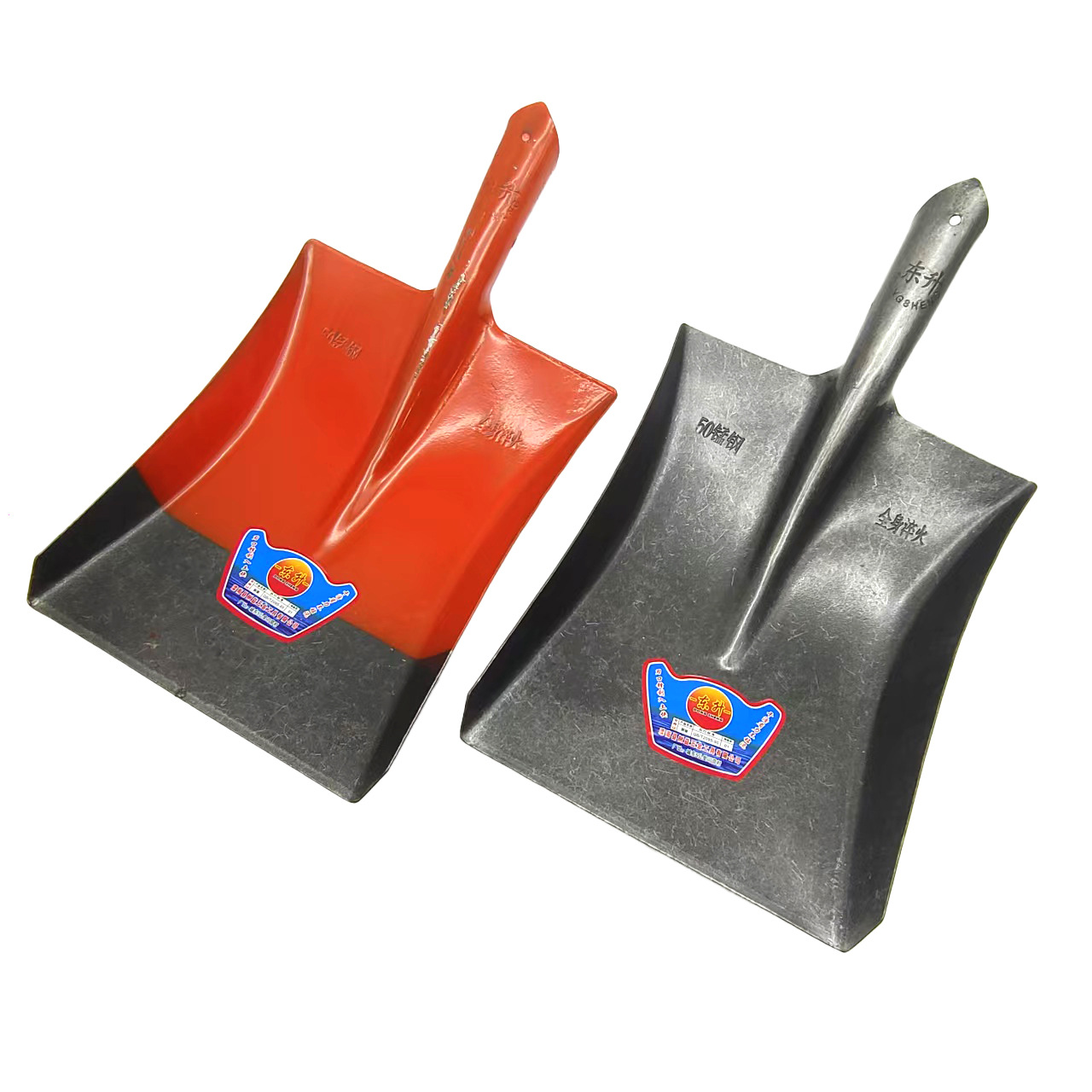 铁锹锰钢全钢加厚东升牌钢锹煤锹种花尖方平头锹农用泥锹
