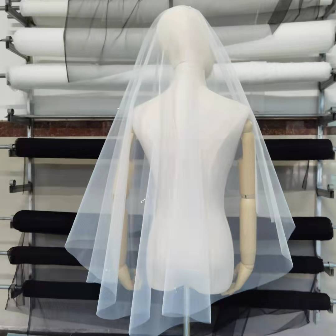 Elo's 2021 New Design Head Scarf with Diamond Beads and Sparkling Fabric, Single Layer Wedding Accessory for Women, Travel Photography Bling Style