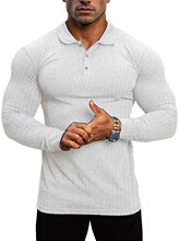A 84828 Men's Autumn Running Fitness Polo ��ʿ�＾�\��POLO��