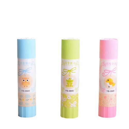 Bobo 0965 Cartoon Solid Glue High Viscosity Children's Solid Glue Stick 9g Kindergarten Handmade Strong Solid Glue