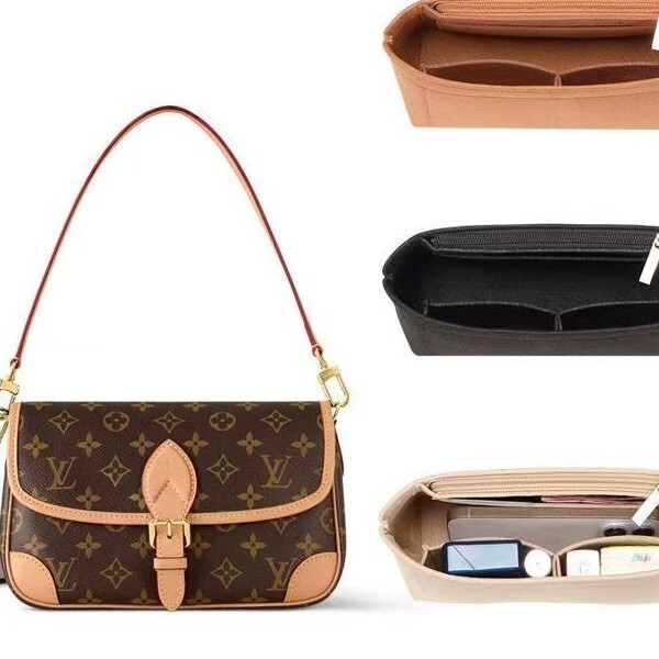Suitable for Lv Diane Baguette Bag Liner Bag Felt Cosmetics Bag Organizer Lined Bag Support Bag Middle Bag Presbyopic Liner