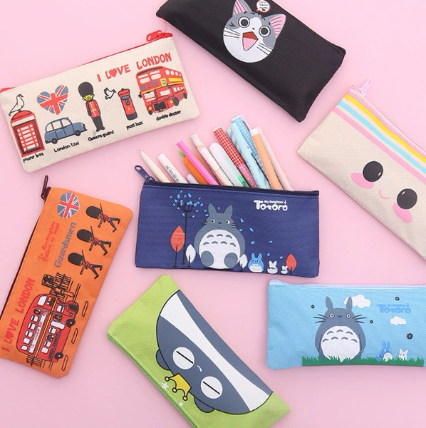 Pencil case, oxford cloth, 5 pieces