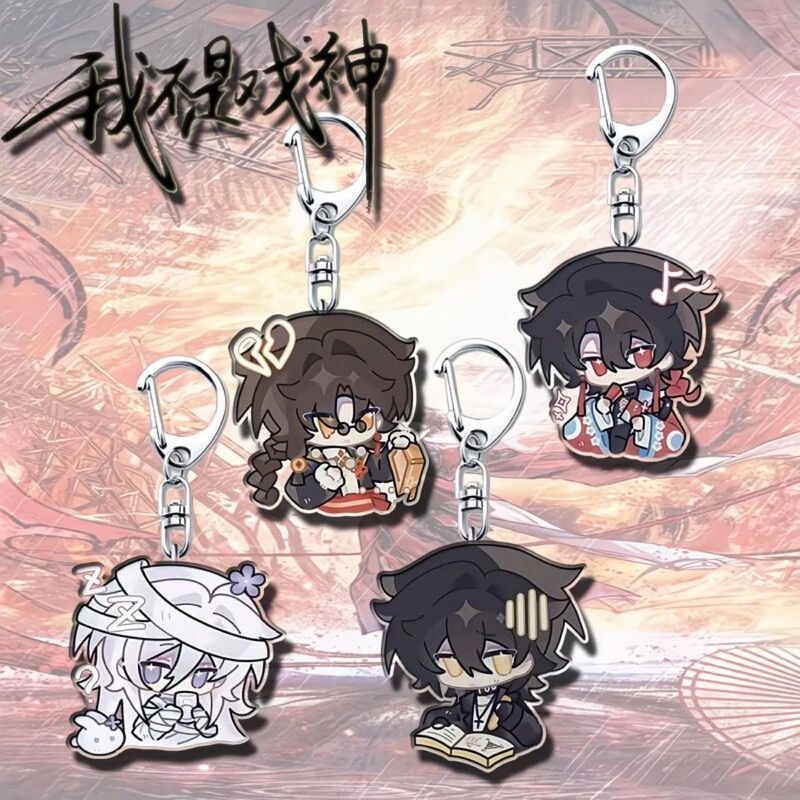 I Am Not the God of Drama, Chen Lingjian Changsheng Cute Acrylic Keychain Student School Bag Pendant Creative Gift