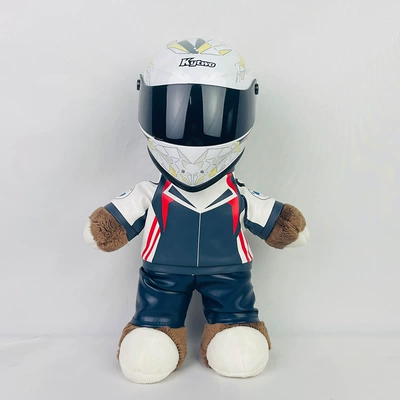 Motosiklet dəbilqələri: 28cm Plush Doll - 28cm-flower-bear-paper-crane-s-size-includes-helmet-buckle