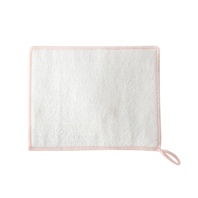 대나무 섬유 걸레 18*23cm 5팩 핑크