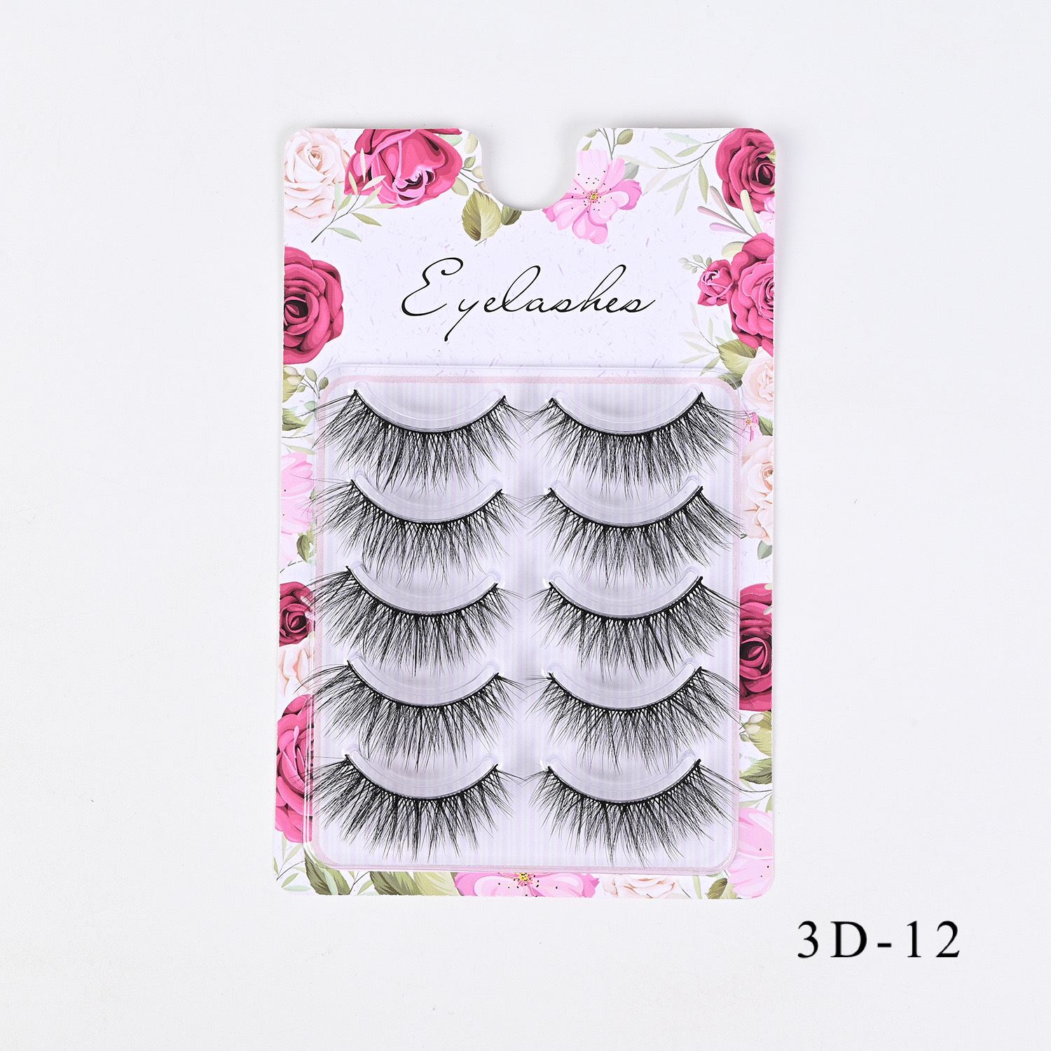 Comercio exterior europeo y americano grueso rizado 3D desordenado para el cabello, pestañas postizas, pestañas delgadas naturales al por mayor