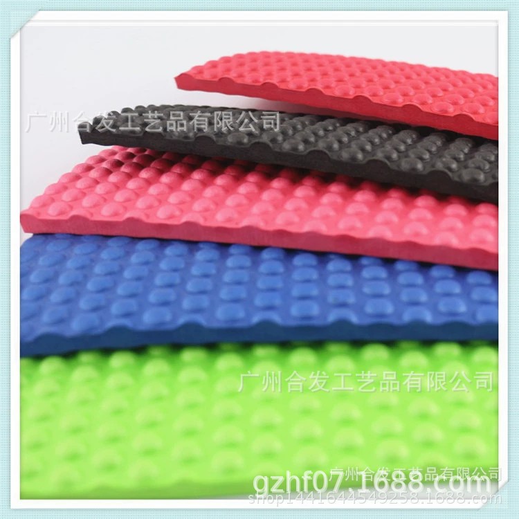 厂家直供压纹EVA格纹材料 压花EVA鞋材压纹 彩色EVA压纹园点纹