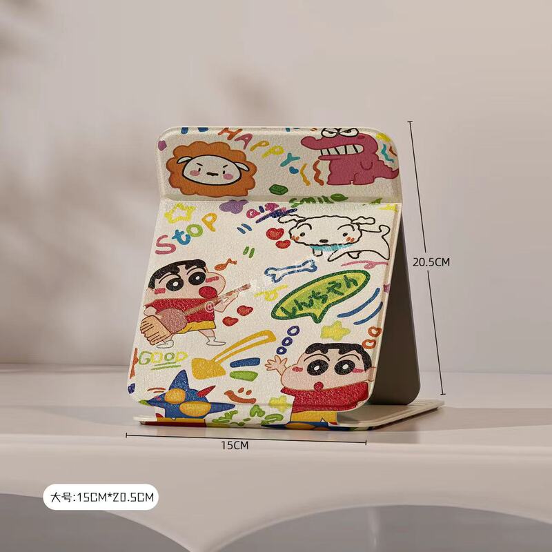 かわいい化粧鏡折りたたみ小型ミラー旅行ポータブル学生寮オフィスデスクトップミラー化粧鏡|undefined