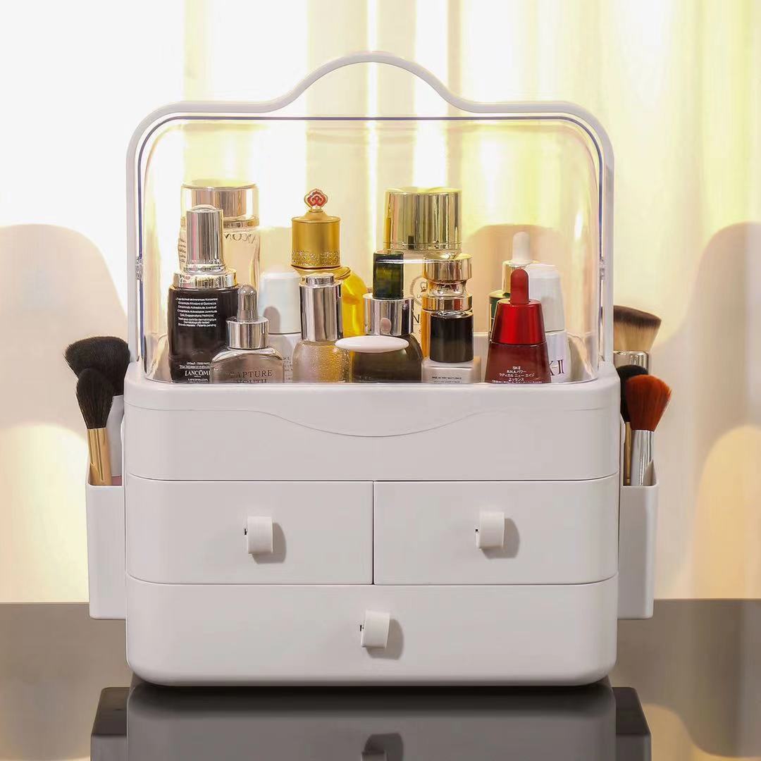 Three Drawstring Side Box Ivory White