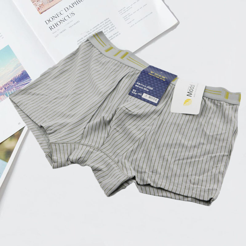 Long Tiantaro Viscose Modale Cotton Boxer Underwear Men's Bamboo Fiber Large Size Sweat-Absorbing Four-Corner Short Underpants