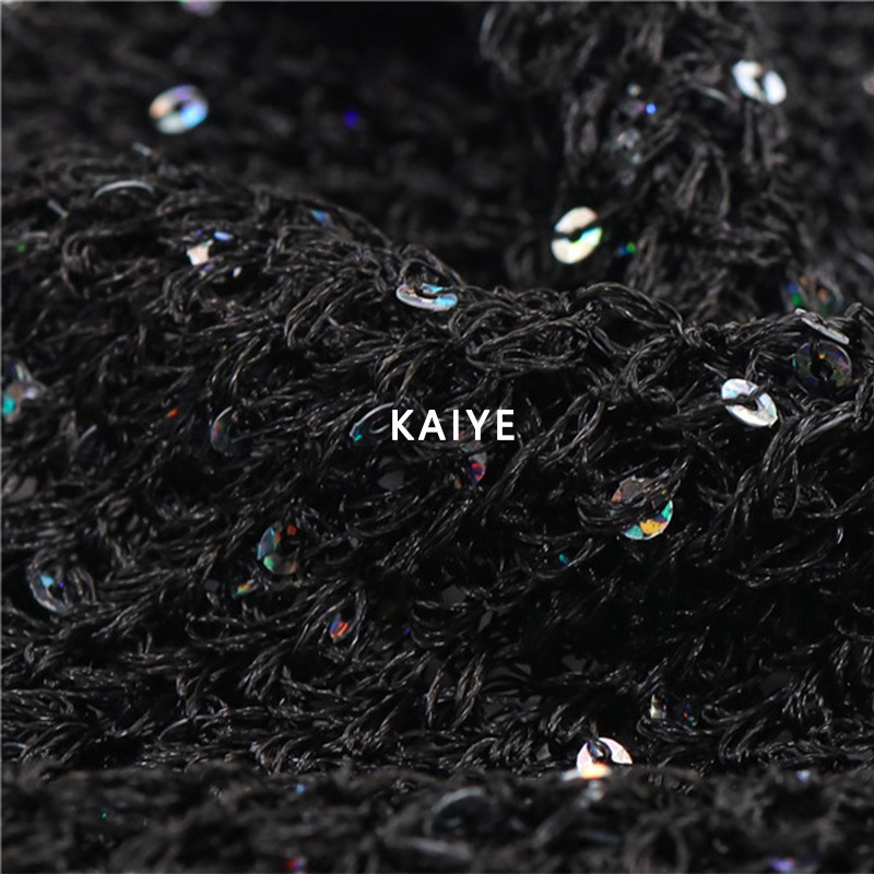 4支3mm珠片纱彩色片花式手混线手作毛线织女钩针特种纱线小团批发