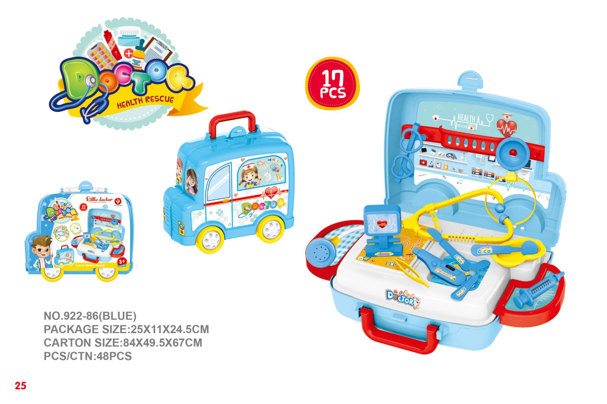 Tire de la bolsa de comedor coche juguete transfronterizo juego casa utensilios de cocina postre carrito de compras Caja de Herramientas niña niños herramientas médicas traje