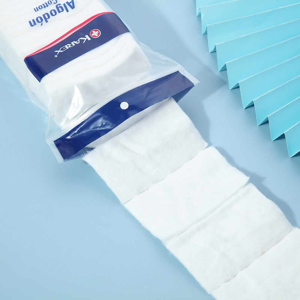 algodón desmaquilleante transfronterizo no se desprende de bordes de algodón húmedo plegable de doble efecto desechable cuadrado algodón maquillaje al por mayor