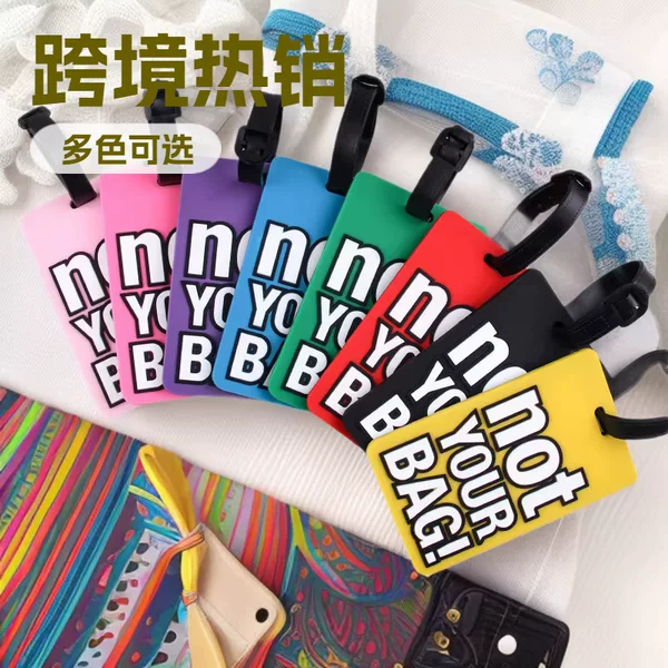 Luggage Tag Cross-Border Best-Selling Pvc Suitcase Soft Rubber Luggage Tag Silicone Trolley Case Boarding Tag Wholesale
