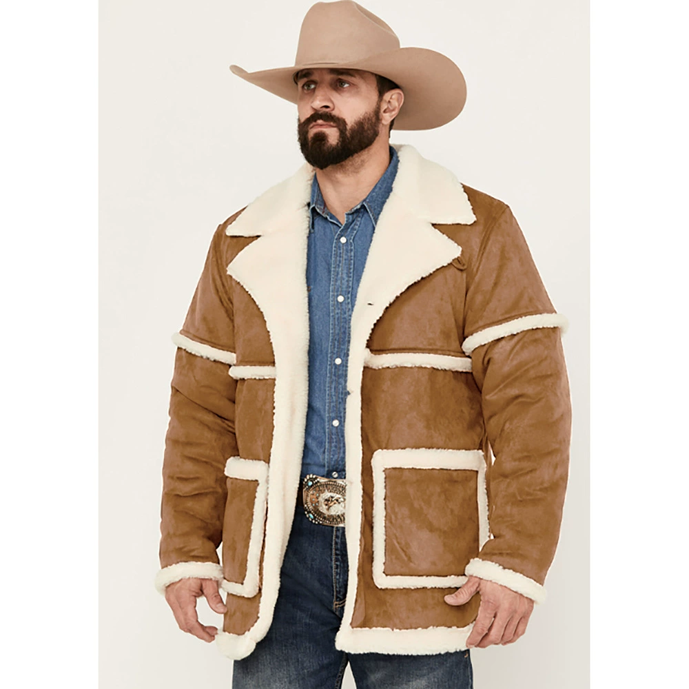 Fleece demi-season jacket, increased thickness, British style