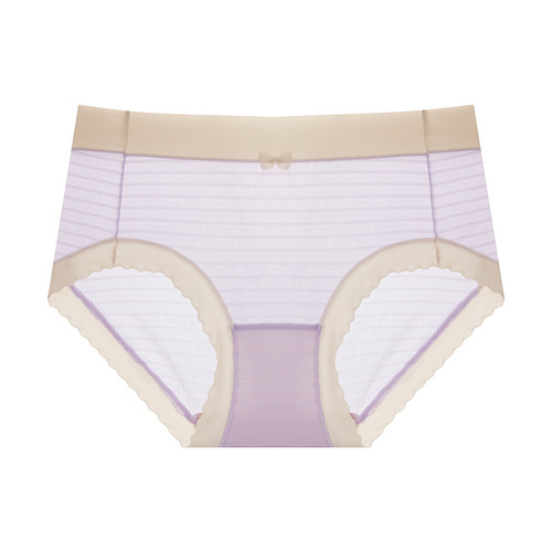 Exquisite girl's high elastic women's underwear mid-waist hip Japanese girl mugwort crotch briefs