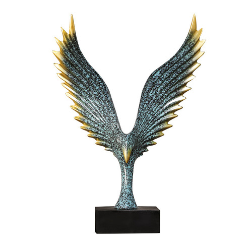 Show your ambitions Eagle ornaments Dapeng spreads its wings Angel wings crafts TV cabinet wine cabinet model room decorations