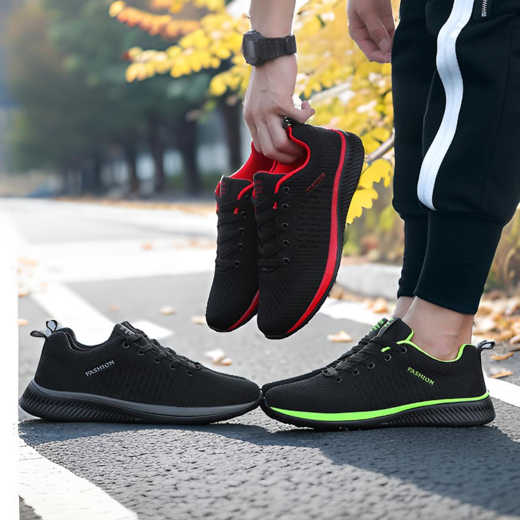 Nuevas parejas de verano transfronterizas zapatillas de correr suaves y ligeras, zapatillas de deporte casuales transpirables