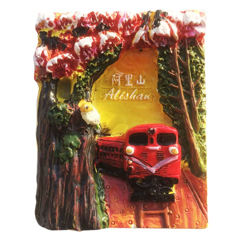 Трансграничный опт на разнообразные тайваньские магниты ручной росписи, креативные объемные сувениры для туристов, магниты и магниты на холодильник.