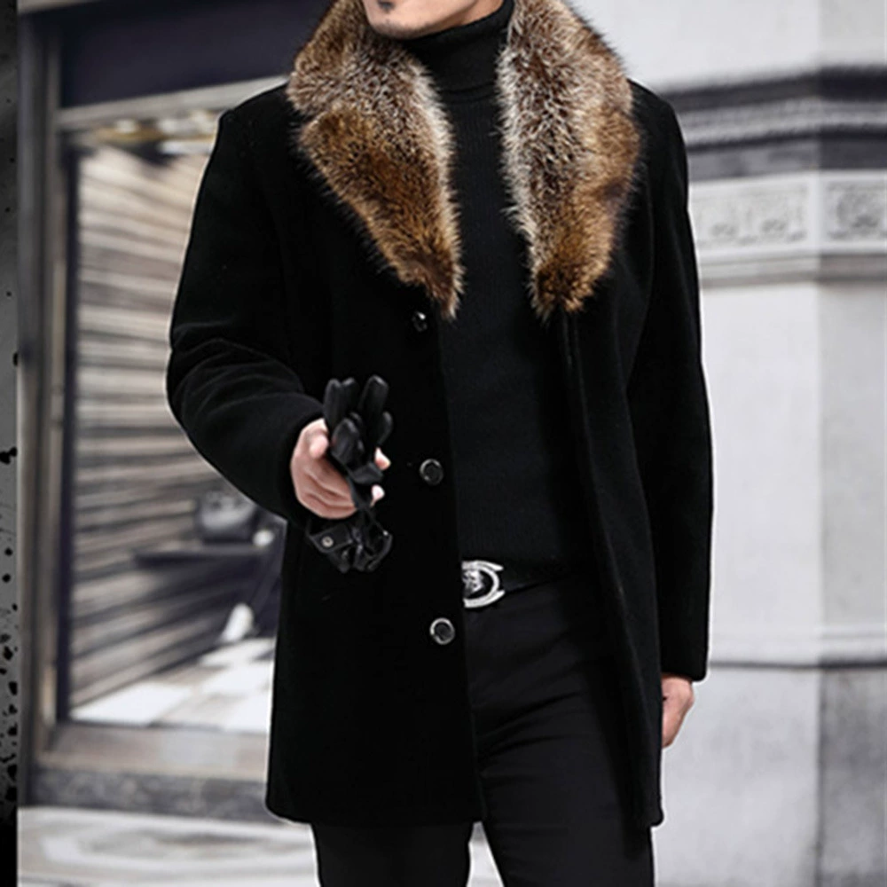 Woolen coat, jacket, European style, mid length