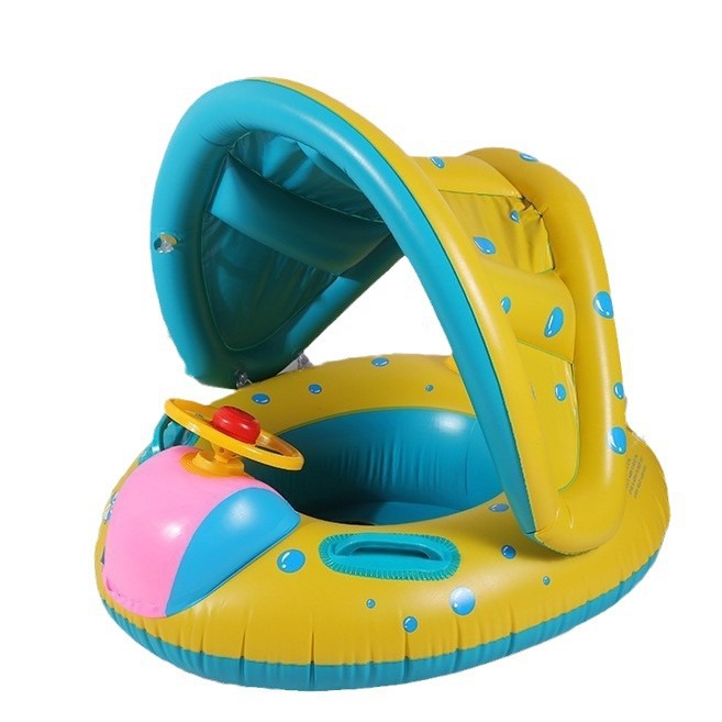 Water inflatable removable children's additional seat for baby
