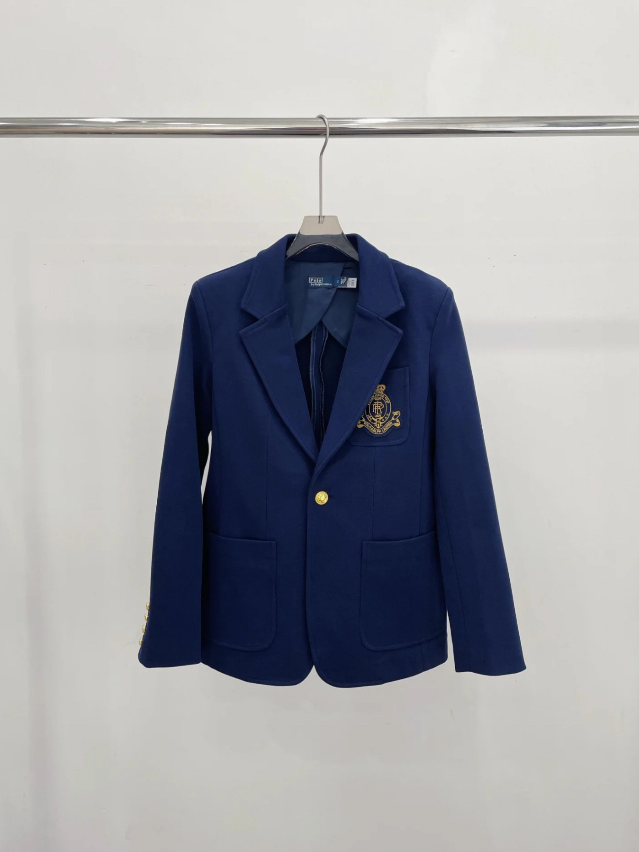 Kişi Slim Fit Blazer, Kollec Üslubu, Ralph Lauren Loqolu