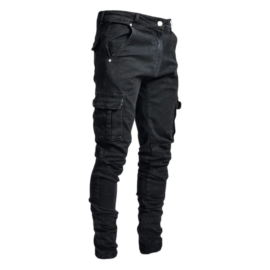 В наличии 2022 европейские и американские трансграничные новые джинсы мужские джинсы скинни с боковыми карманами