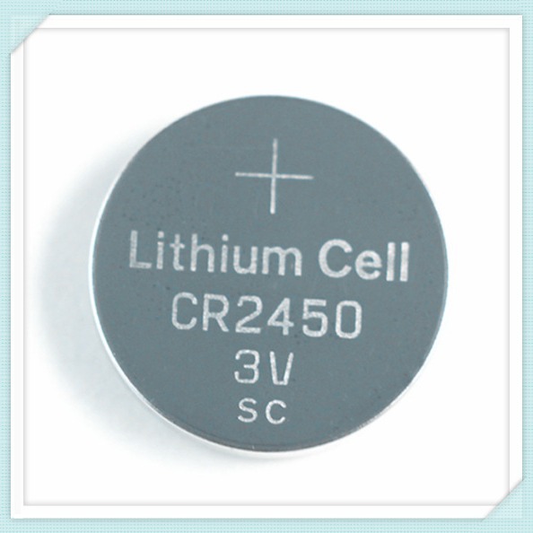 CR2450锂猛纽扣电池 3伏 600MAH容量 汽车遥控器电池