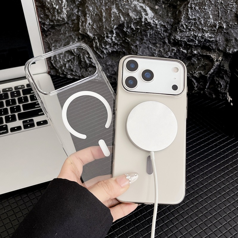高清透明亚克力适用iPhone17promax手机壳超薄高透磁吸苹果17硬套|undefined