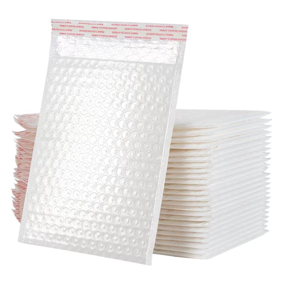 Композитная перламутровая пленка Пузырьковая сумка Белый пузырьковый конверт Одежда Пена Экспресс-сумка Водонепроницаемая Противоударная упаковочная сумка