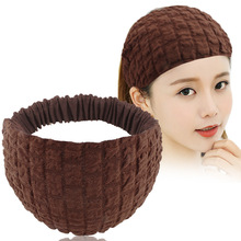 秋冬宽边松紧发带女网红洗脸外出不易滑落压发遮白发碎发头饰头巾