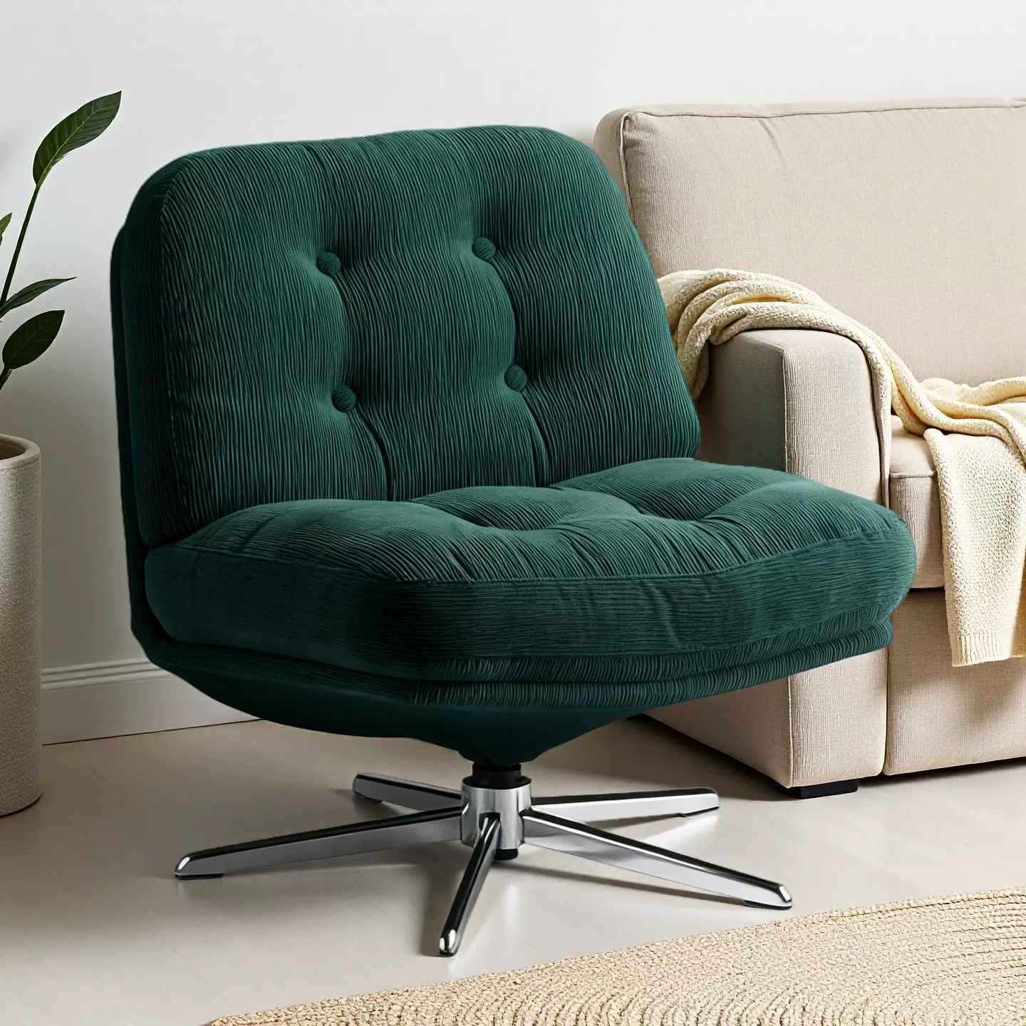 当天发客厅阳台设计师中古网红杜威沙发椅林格旋转单人可躺休闲椅