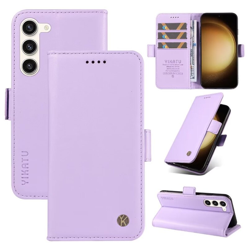 Applicable to Samsung M53 mobile phone leather case A13 frosted solid color card wallet bracket side buckle protective case A03 Applicable to Samsung M53 mobile phone leather case A13 frosted solid color card wallet bracket side buckle protective case A03
