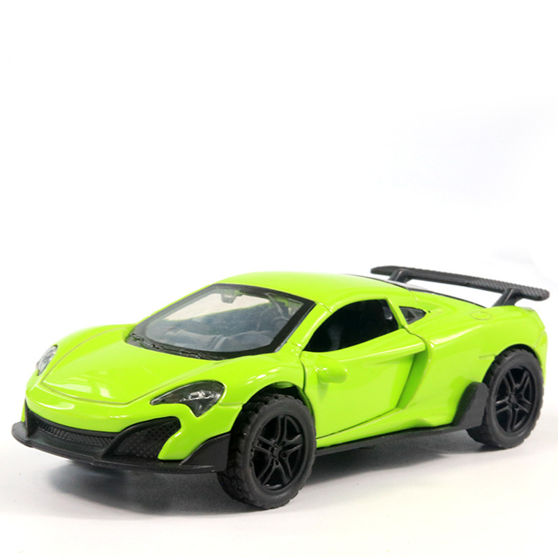 Return fuerza a granel aleación modelo de coche puerta abierta coche de juguete para niños niño decoración de pastel al por mayor