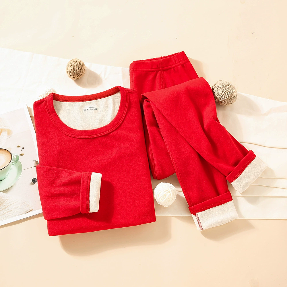 Тщательно отборный бесшовный двусторонний матовый комплект термобелья с круглым вырезом и круглым вырезом, мужская осенняя одежда и длинные брюки, женская нижняя рубашка