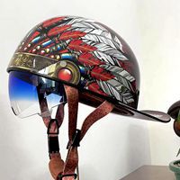 電気自動車のヘルメットの男の冬の日本式の復古の機関車のペダルのオートバイの250女の小さいヘルメットの体の半ヘルメットの瓢箪のヘルメット