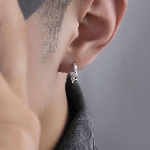 New irregular earrings for men ins niche simple style earrings cool style high-end men's American trendy earrings