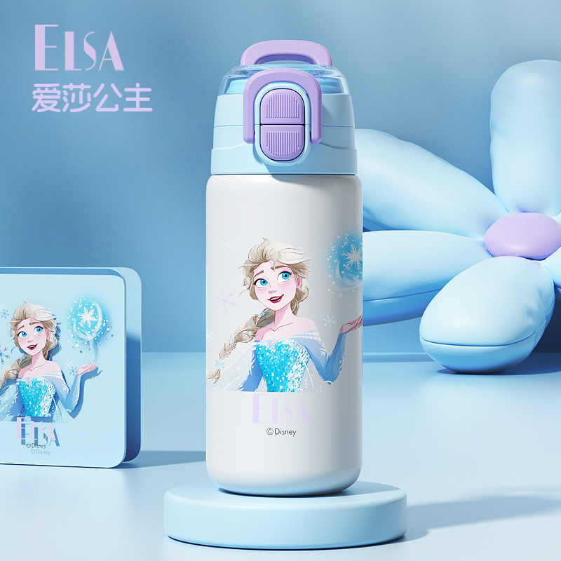 Osos de fresa auténticos autorizados tazas calientes para niños tazas de doble bebida adorables estudiantes tazas de paja tazas de agua